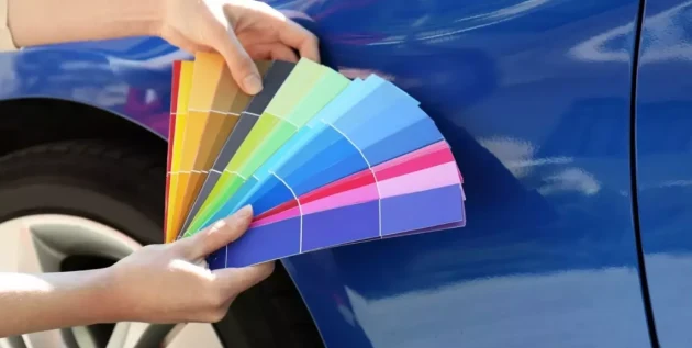 تغيير لون السيارة بالرياض